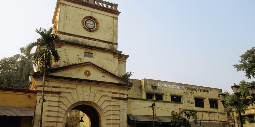The Colonial Era Strand Clock Tower - one of the places to visit in Chandannagar.