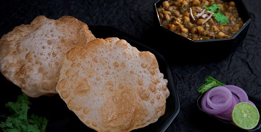 The delicious Chole Batura, a favorite street food in Noida--Street food in Noida