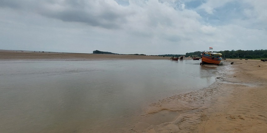 A serene view of Talsari Beach, one of the best places to visit in Digha, West Bengal.