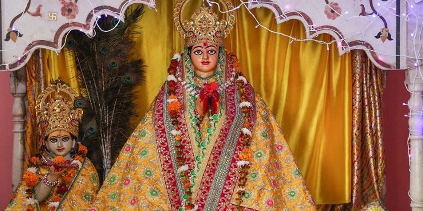 Idol at Tarkulhi Devi Mata Mandir, one of the famous temples in Gorakhpur