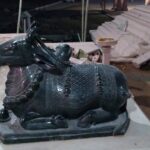 Nandi bull in one of the temples in Ramnagar.