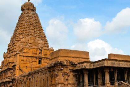 The view of Nava Kailasam Temple, one of the temples near Tirunelveli