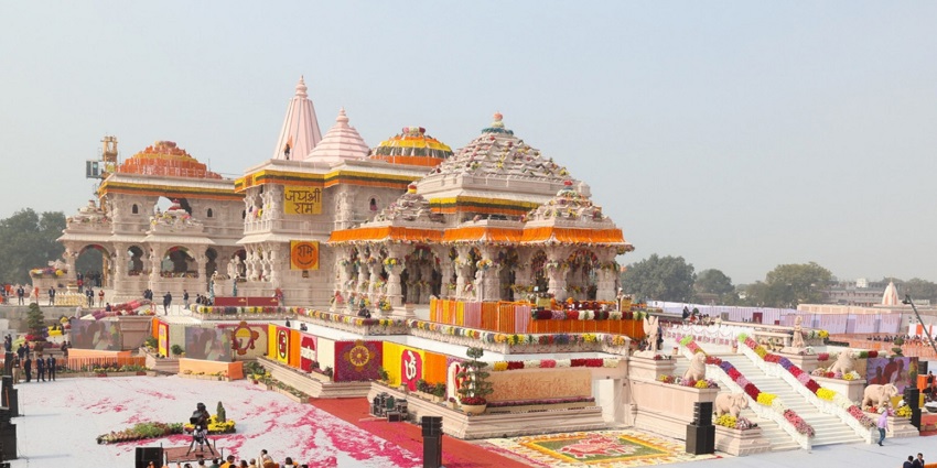An image of the Ram Janmabhoomi that offers some of the things to do in Ayodhya.