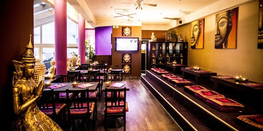 Outdoor bar providing a relaxed atmosphere and scenic views.