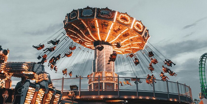 View of Dream World amusement park, one of the best theme parks in Lucknow