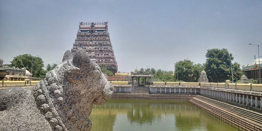 One of the places to visit near Kolanjiappar Temple is the majestic Thillai Nataraja Temple with stone carvings.