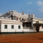 A picture of a palace in Karaikudi, showcasing some of the best things to do in Karaikudi.