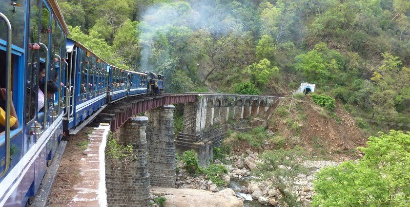 A stunning Image of Nilgiri Hills taken from a train, one of the best things to see in Ooty.