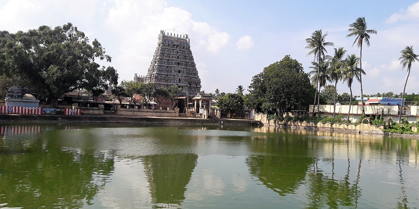 Thirucherai Temple near Srivanjiyam Temple is a revered Vishnu temple featuring intricate carvings and spiritual charm.