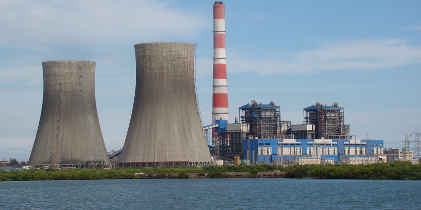 A thermal power plant in Thoothukudi, one of the top places to visit near Tirunelveli.