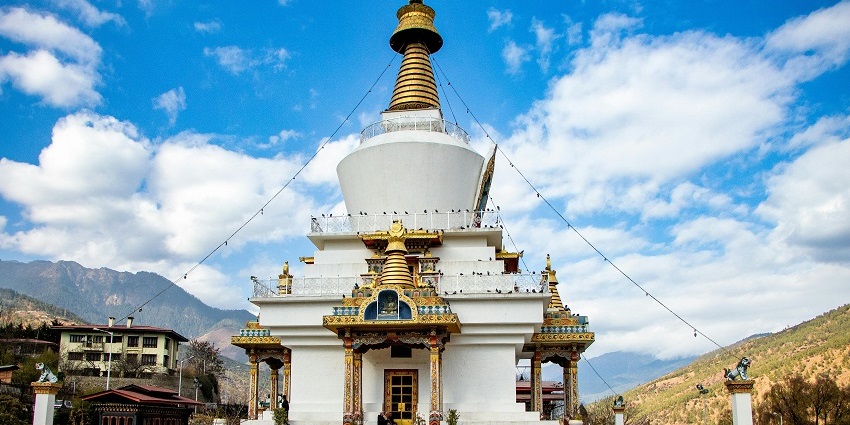 Serene temple showcasing Tibetan architecture and spiritual practices.