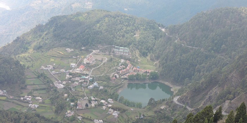 Hilltop viewpoint accessible by trekking, with breathtaking scenic views.