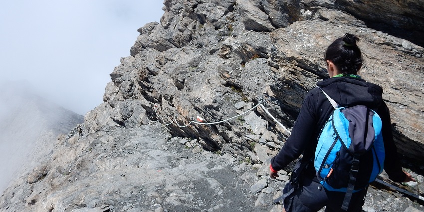 Exciting outdoor activity navigating trails through mountains and forests.