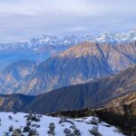 Chaukhamba peaks as seen from Tungnath with a stunning view to Tungnath trekking