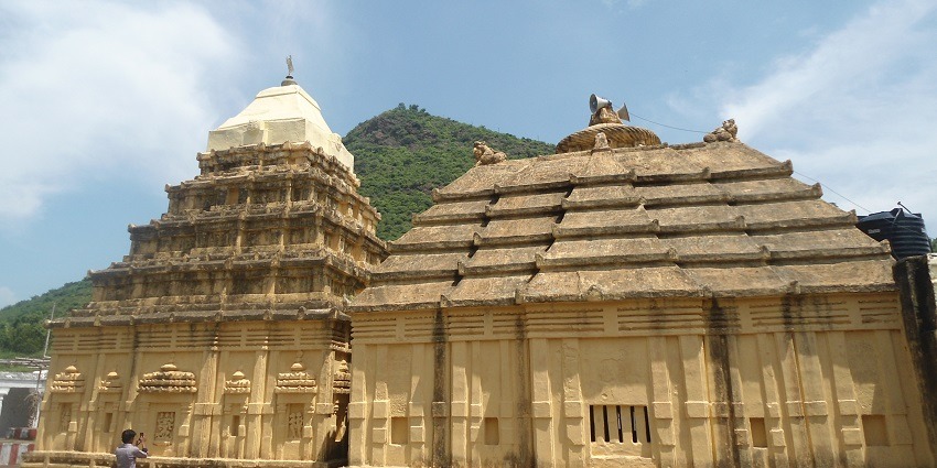 Lord Vishnu Temple at Lower Padmanabham in Padmanabham, showcasing intricate architecture and design.