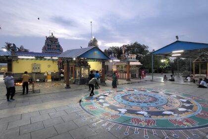 Nandeeswarar Temple, dedicated to Lord Shiva, is located in Adambakkam in Chennai.