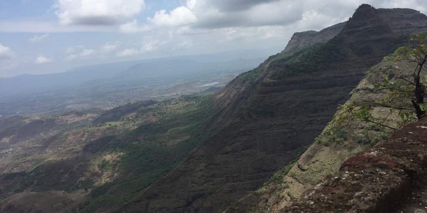 A picture of Vikatgad Fort, one of the best options for trekking in Maharashtra.