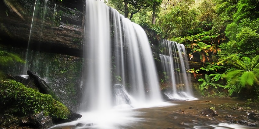 The beautiful waterfall is a respite for tired trekkers on the way to Neer Garh Waterfall.