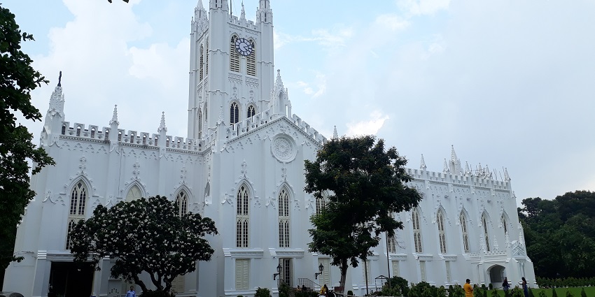 Visit St. Paul’s Cathedral for architecture - one of the things to do in Kolkata, West Bengal.