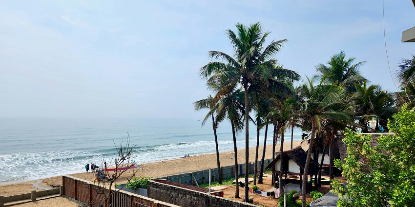 A beautiful view from Auroville Beach is one of the best things to see in Auroville.