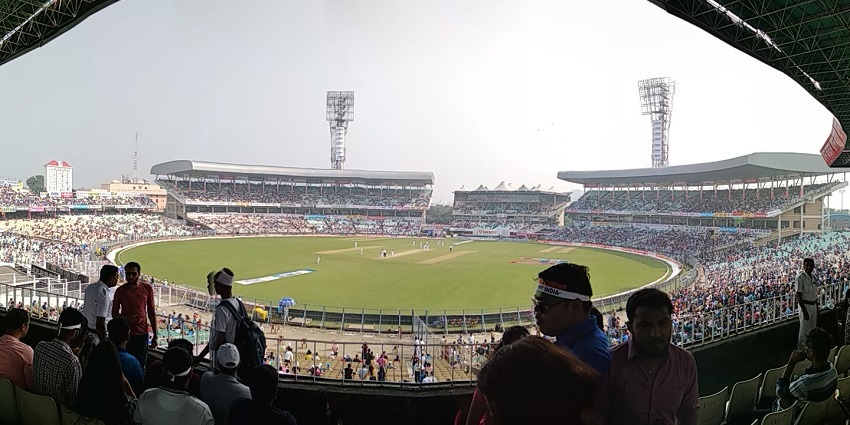 Visiting Eden Gardens Stadium, one of the beautiful stadiums in Kolkata, West Bengal.