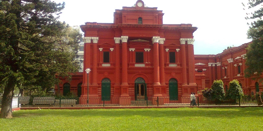 Scenic image of the beautiful government museum in the vicinity of Kanyakumari