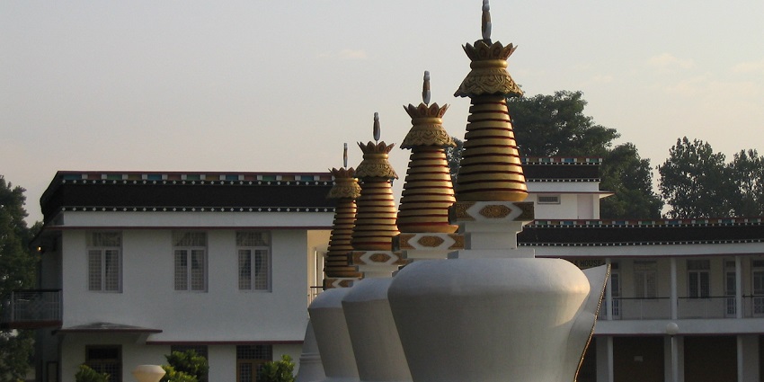 Majestic Buddhist monastery featuring stunning architecture and serene ambience.