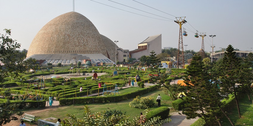 An entrance area of the Science City, one of the most famous tourist attractions.