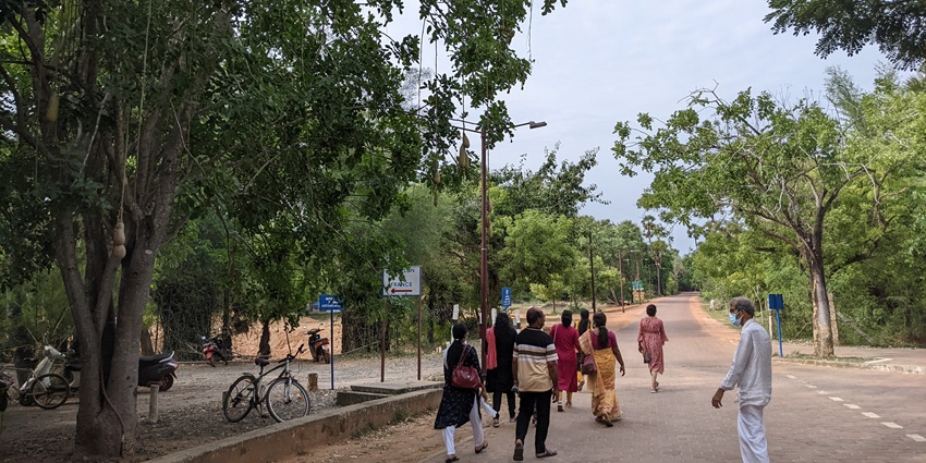 Volunteering for local projects is one of the best things to do in Auroville for visitors