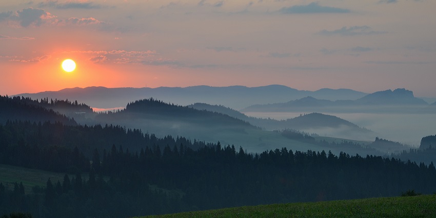 Enjoy the natural breathtaking sunrise view from a scenic vantage point.