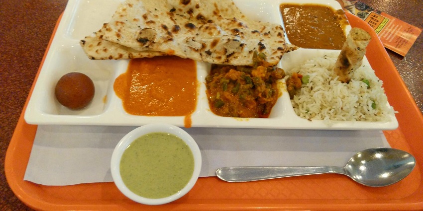 An image of North Indian Thali to have during the trip.
