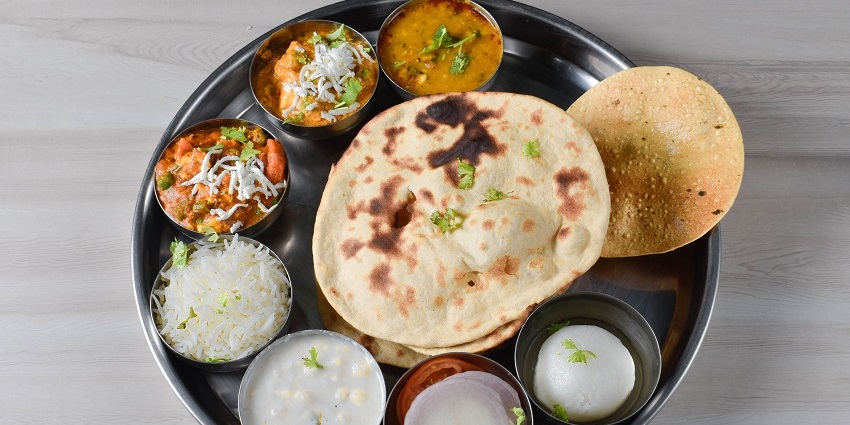 A thali full of authentic flavours offered a restaurant nearby