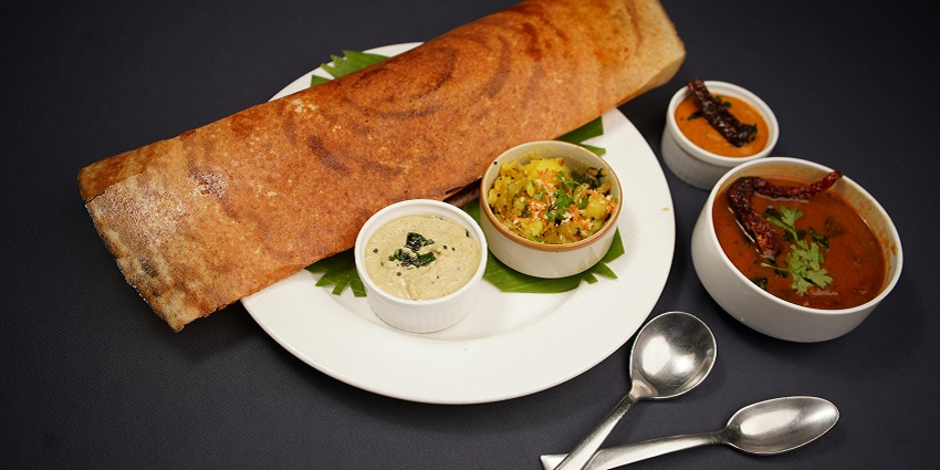Image of a South Indian dish, representing eating options nearby