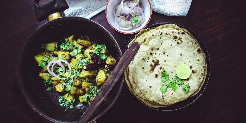A glimpse of a dining near Ghorakhal Temple offers Kumaoni dishes and diverse options.