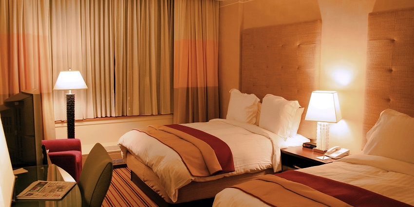 An image of a hotel room, an accommodation near Fatehpur Sikri Fort in Agra.