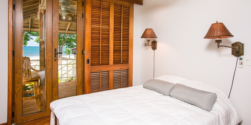 Elegant hotel room showcasing stylish bedroom interior with modern furnishings