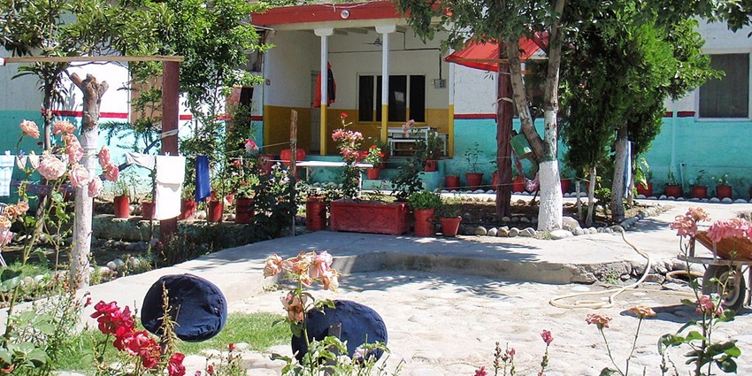A panoramic view of a Guest House, showcasing a cosy and inviting accommodation.