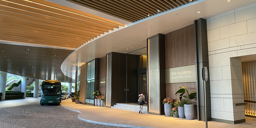 Elegant hotel with glass doors located near Bhalu Gaad Waterfalls