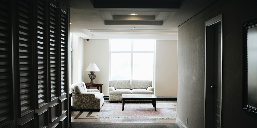 An image of a hotel room, an accommodation near Kaimoor Wildlife Sanctuary.