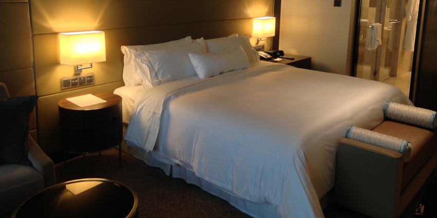 Image of a hotel room - there are various options available to stay near the fort