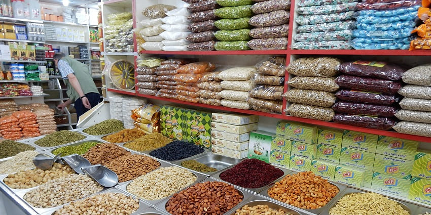 Shopping in Yercaud shops offering a variety of aromatic local spices.