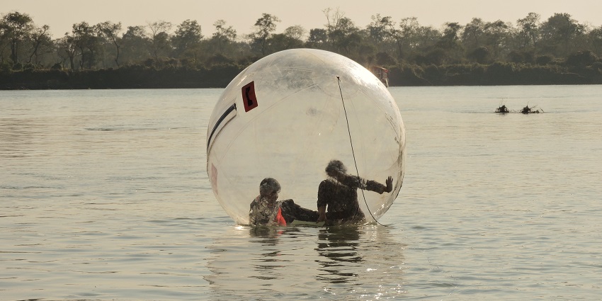 Zorbing a river is one of the best things to do in Naukuchiatal, Uttarakhand, India