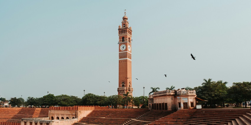 Explore the stunning architecture of Husainabad Clock Tower located in the city of Lucknow.