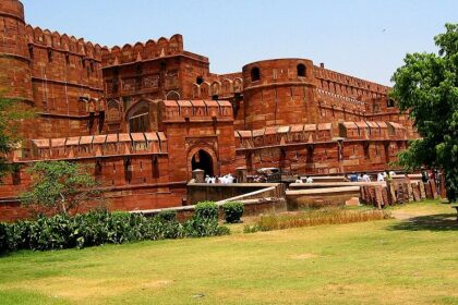 View of Bhuragrah Fort, with the clear blue sky in backdrop