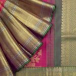 A banarasi saree at Tulsi silks, one of the best places for saree shopping in in Chennai