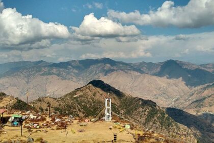 A view of the famous Dhanaulti Adventure Park and its beautiful landscape