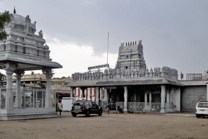 One of the carvings of the Lord Vishnu, worshipped as Prasanna Venkatesa Perumal.