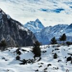 An image of the serene Auli Hill station which is one of the offbeat places in Uttarakhand.