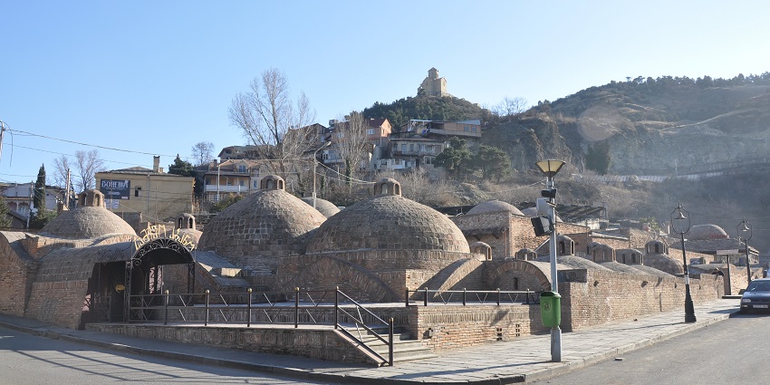 Historic sulfur baths in Tbilisi are known for their healing and therapeutic properties.