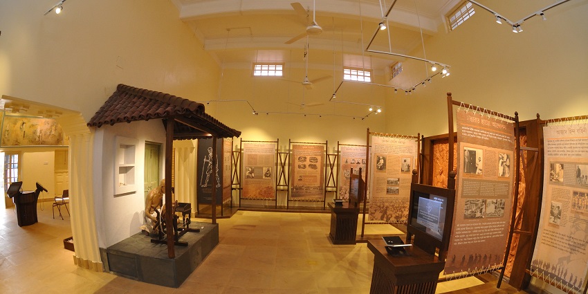 Scenic inside image from the iconic museum of Gandhi in Mumbai, Maharashtra